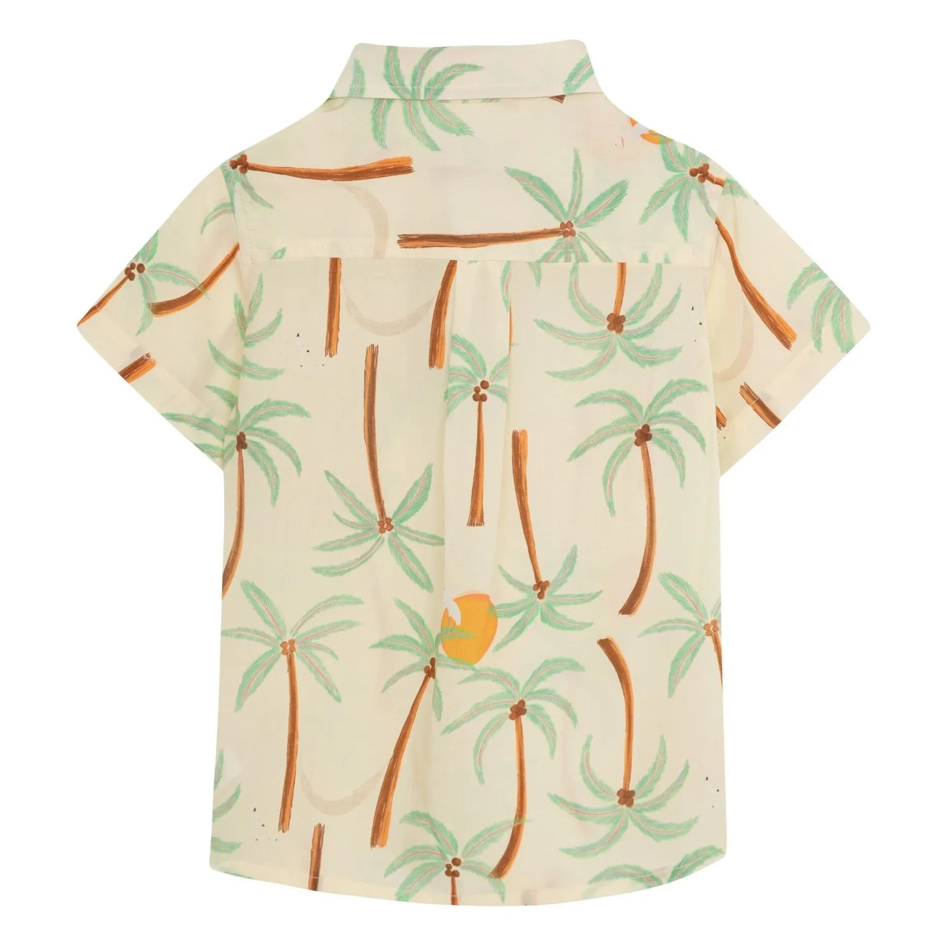 Pepita & Me - Guayabera Palm Camisa de manga corta | Marfil