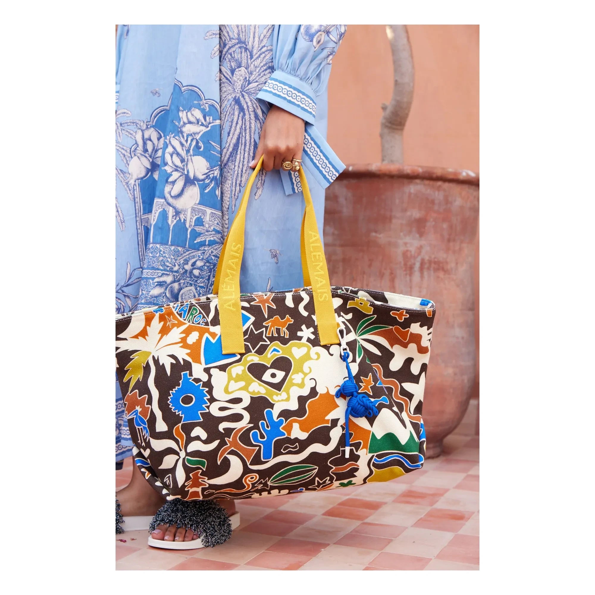 Alémais - Bolso de compras Morocco | Marrón