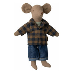 Maileg - Ratón Papá con Camisa de Cuadros