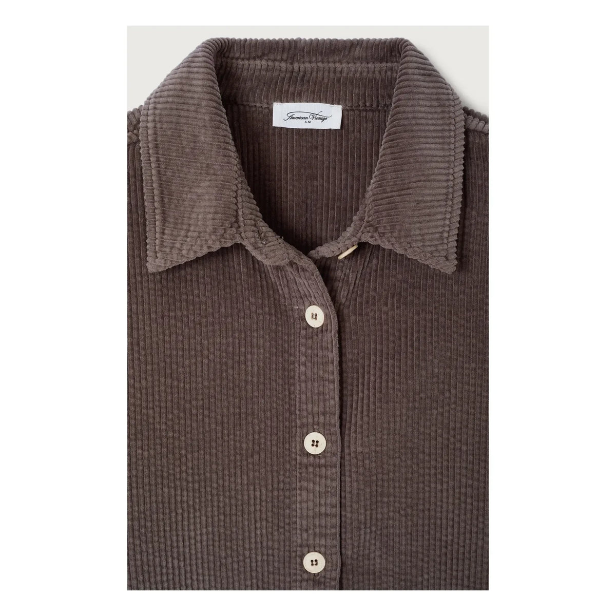 American Vintage - Camisa de algodón Padow | Gris ceniza