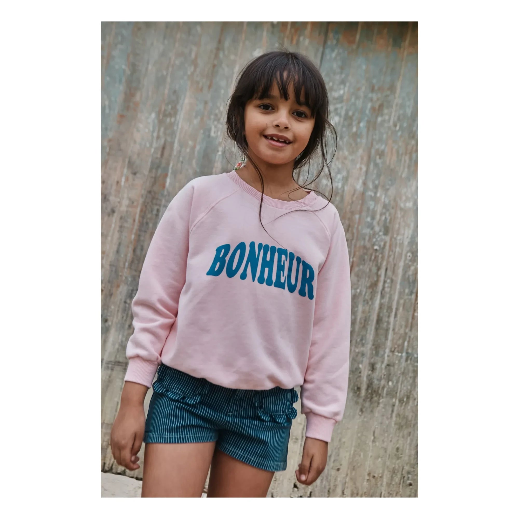 Emile et Ida - Sudadera de algodón orgánico Bonheur | Rosa