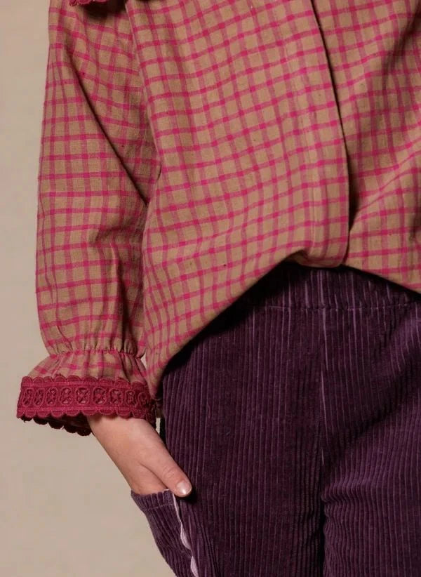 Apaches - Blusa a cuadros Bildaki | Rosa