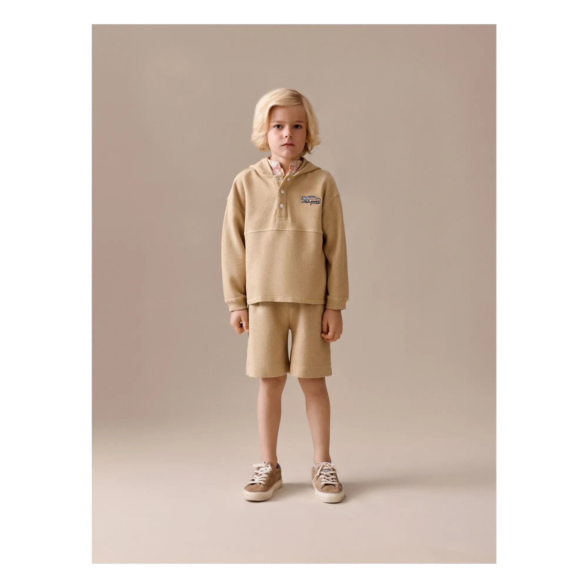Bonpoint - Sudadera con capucha Edan de algodón orgánico | Beige