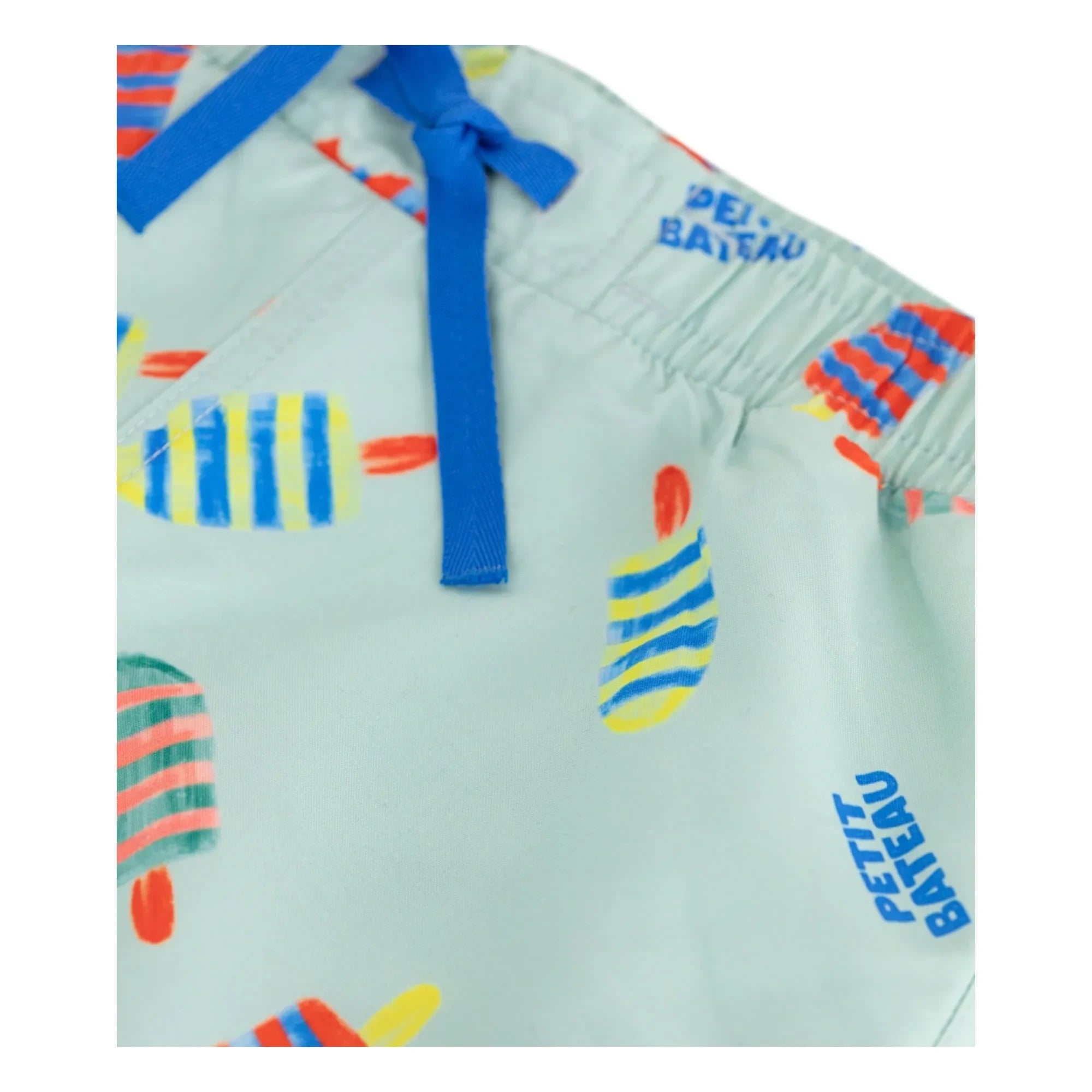 Petit Bateau - Pantalón corto de baño Glaces de fibra reciclada | Turquesa