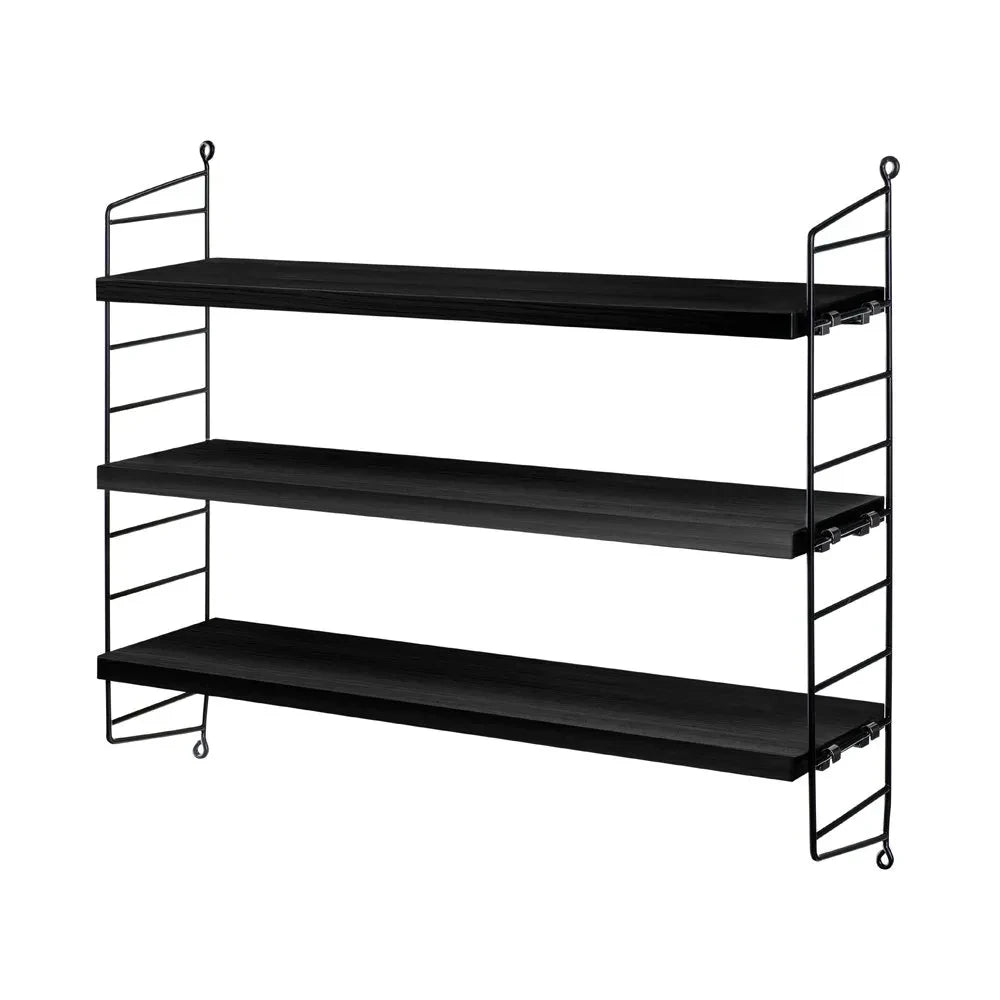 String Furniture - Estantería de pared - Negro | Negro