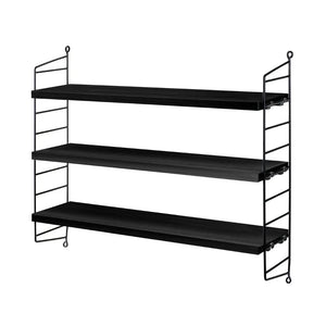 String Furniture - Estantería de pared - Negro | Negro