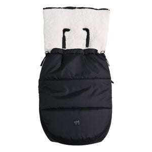 Kaiser - Saco universal para silla de paseo Sherpa Fleece Hoody 2.0 | Negro