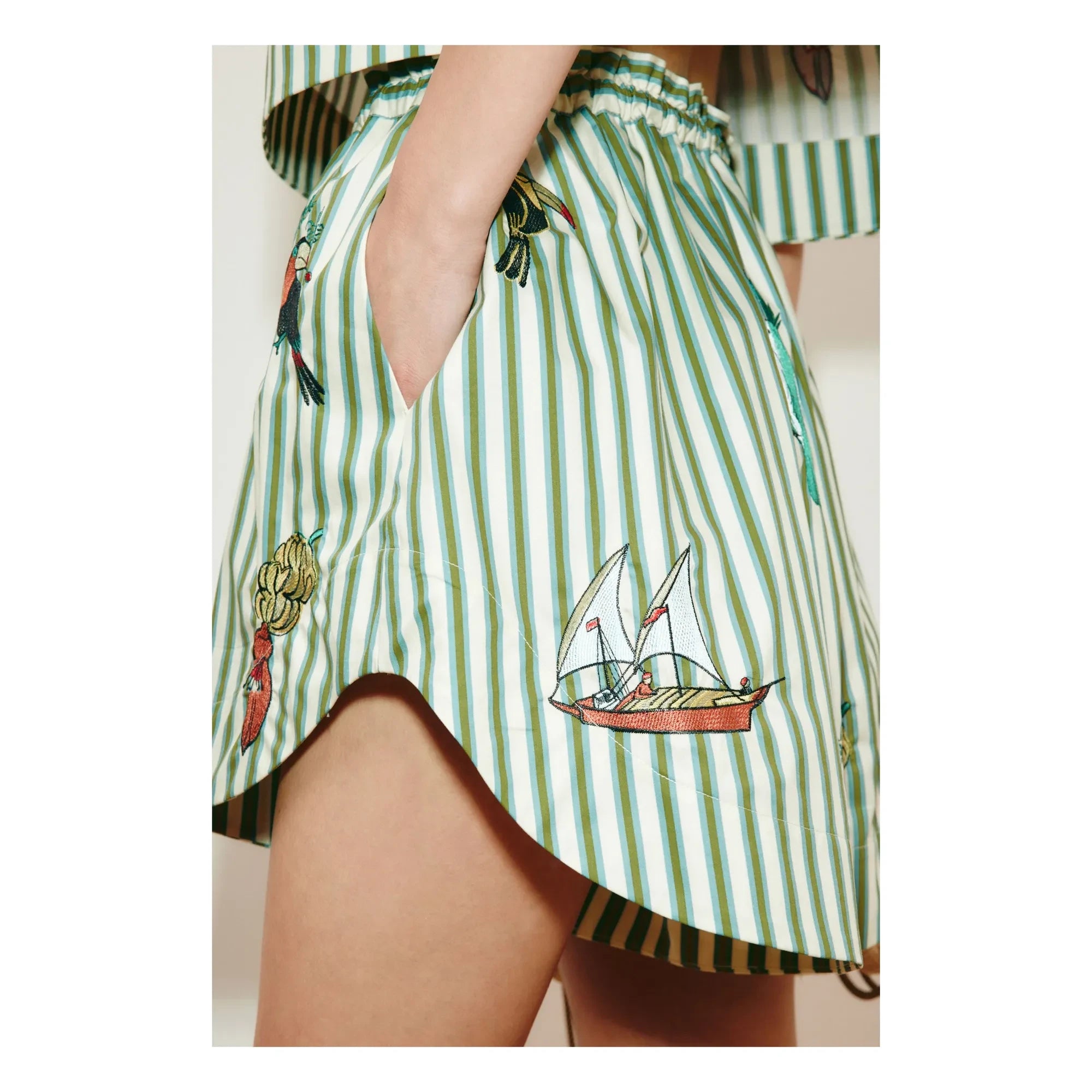Alémais - Shorts Bisou de Algodón Orgánico | Verde