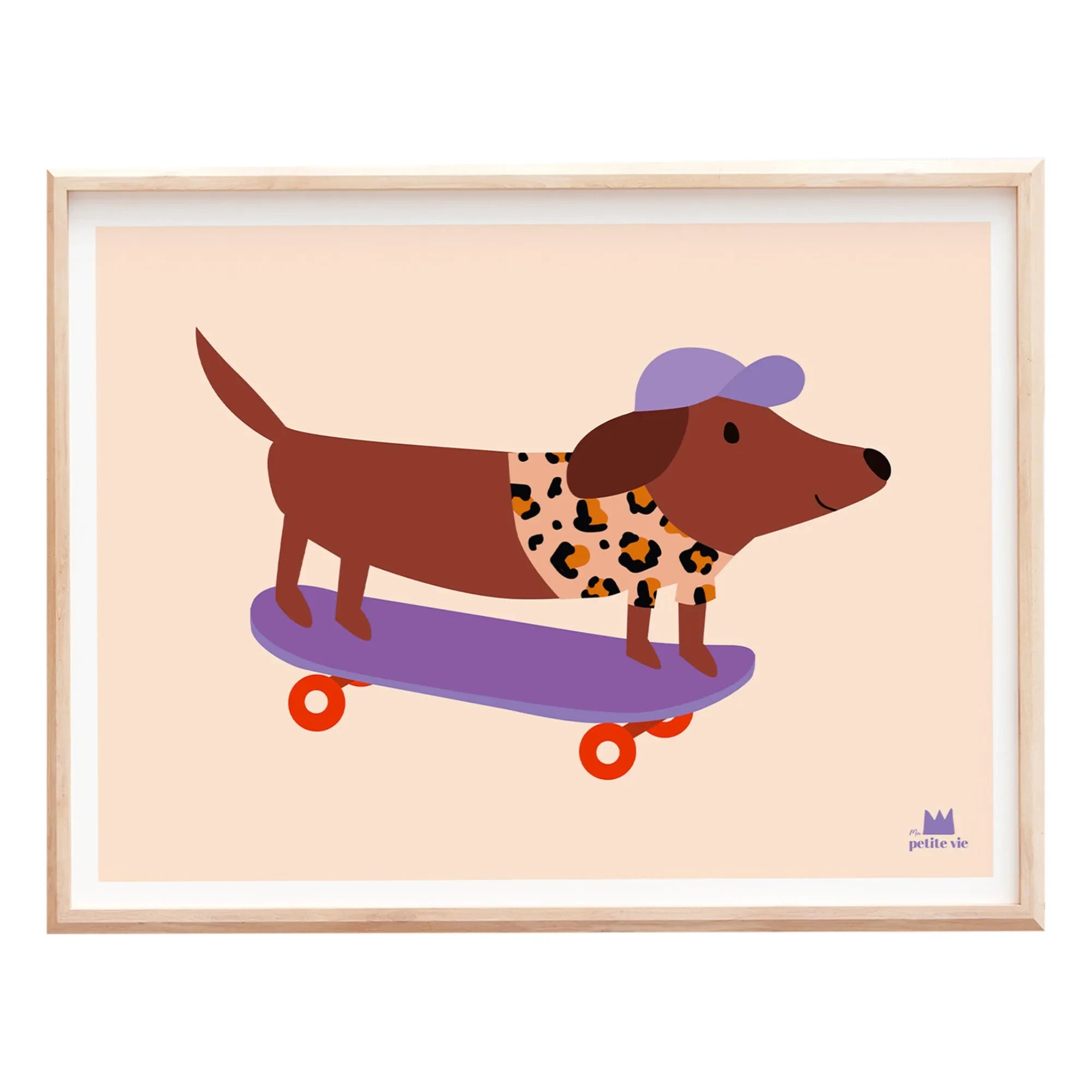 Ma petite vie - Póster de perro en monopatín