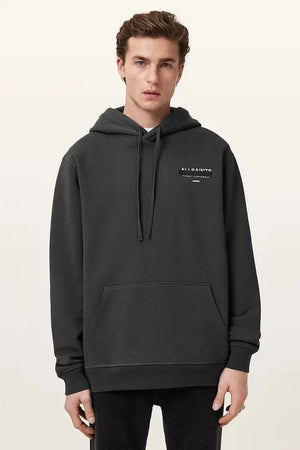 Sudadera AllSaints de algodón rojo