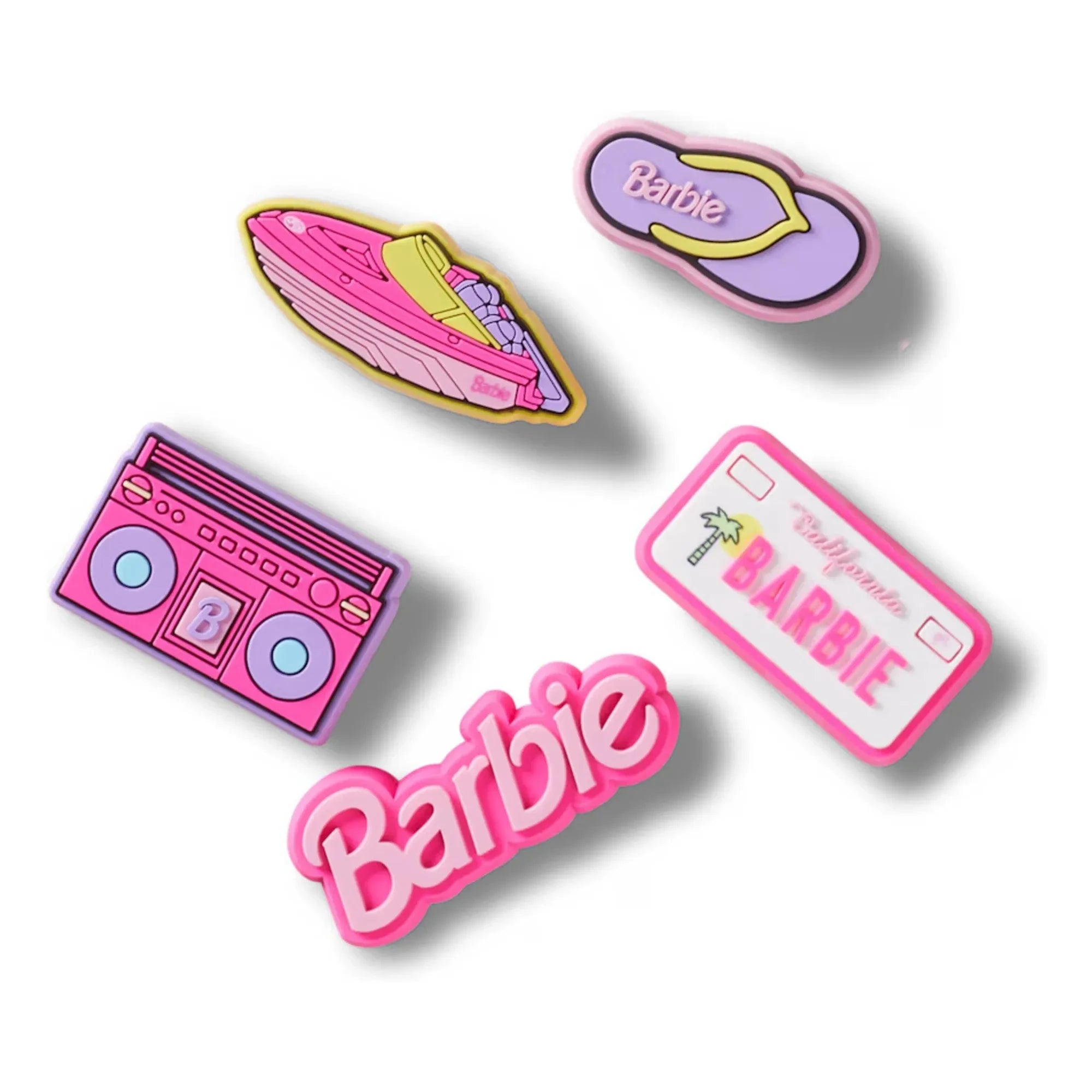 Crocs - Juego de Jibbitz Barbie de 5 piezas | Rosa