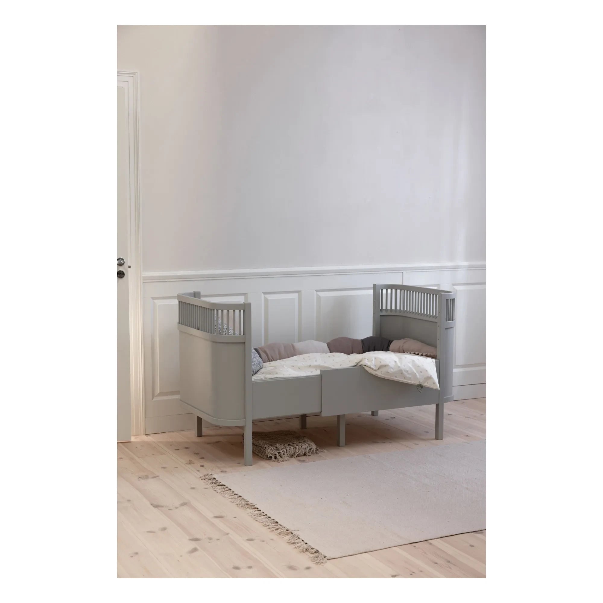 Sebra - Cama Sebra que crece, abedul 70x110 cm | Stone