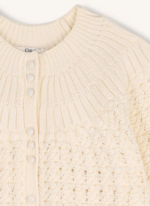 Chloé - Cárdigan de algodón orgánico | Chalk