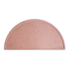 Mushie - Plato de silicona confetti | Rosa