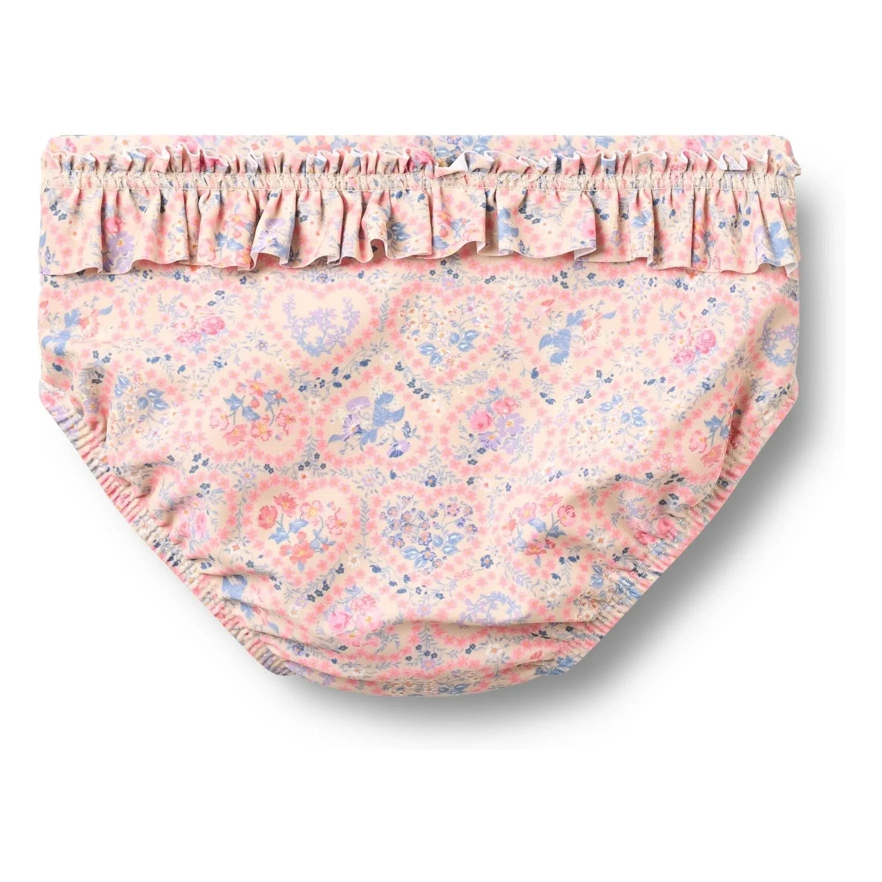 Wheat - Cilia Fleurie Traje de Baño de Bebé de Fibra Reciclada | Rosa Claro