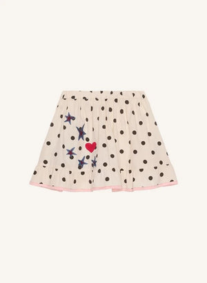 SISSEL EDELBO - Diana Pois Falda de Algodón Orgánico - Colección Infantil | Crema