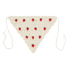 Emile et Ida - Diadema de crochet con fresas | Crema