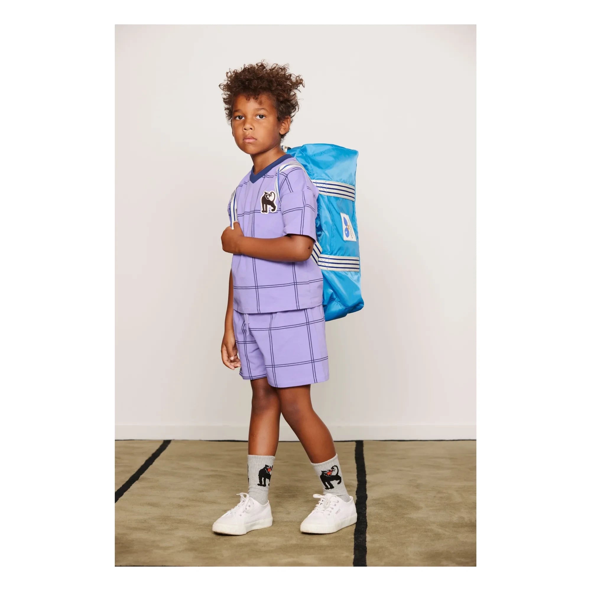 Mini Rodini - Bolsa de deporte Ping Pong de fibra reciclada | Azul