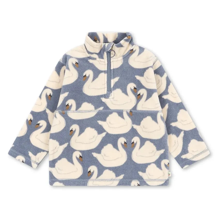 Konges Sløjd - Sweat Fleece Tavi Swans Geri Dönüştürülmüş Elyaf | Lavanta