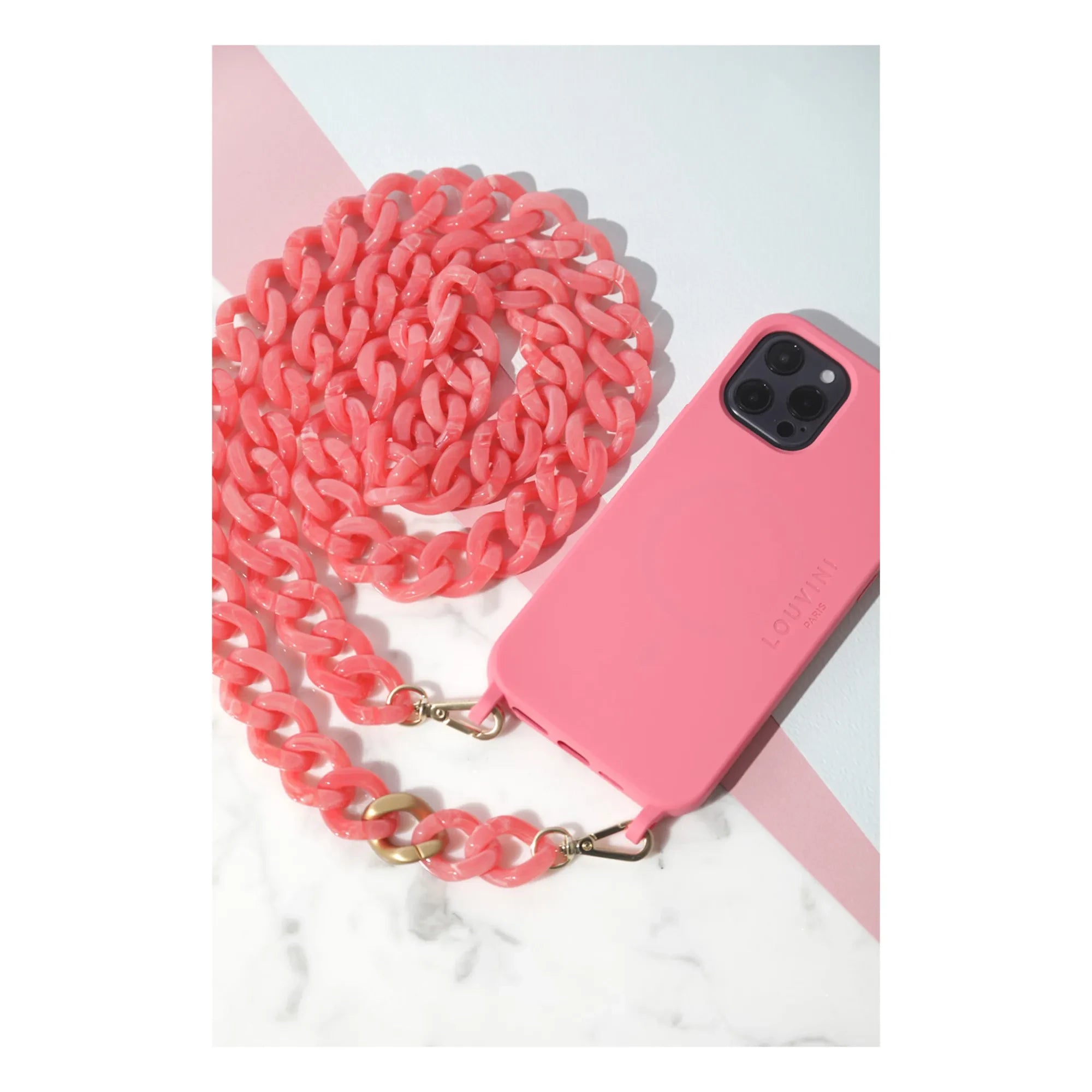 Louvini - Carcasa de teléfono MagSafe de plástico reciclable Milo | Rosa