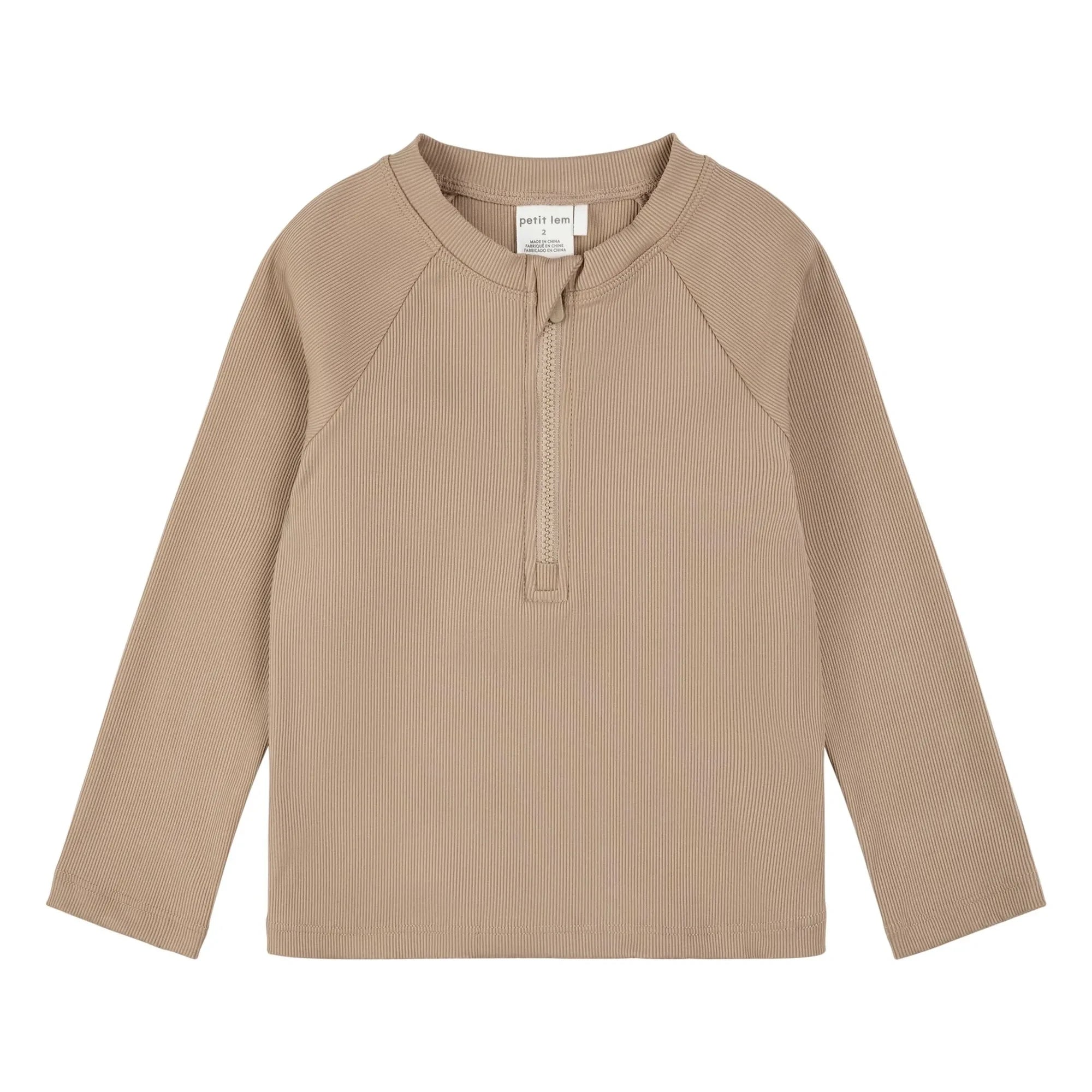 Petit Lem - Camiseta con protección UV texturizada Fibras recicladas | Beige