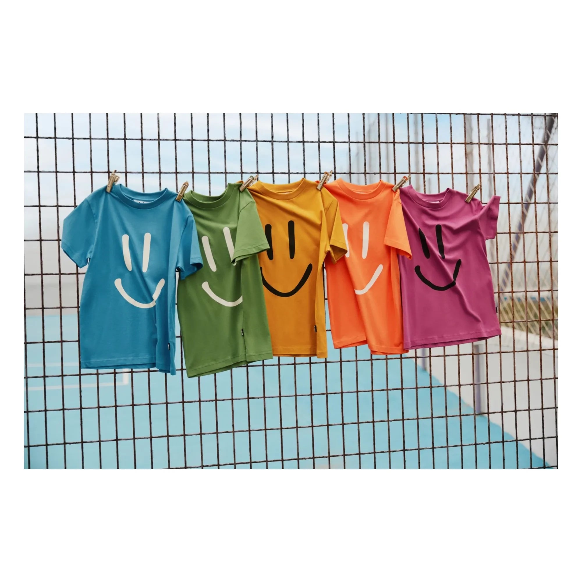 Molo - Camiseta de algodón orgánico Roxo Smile | Verde