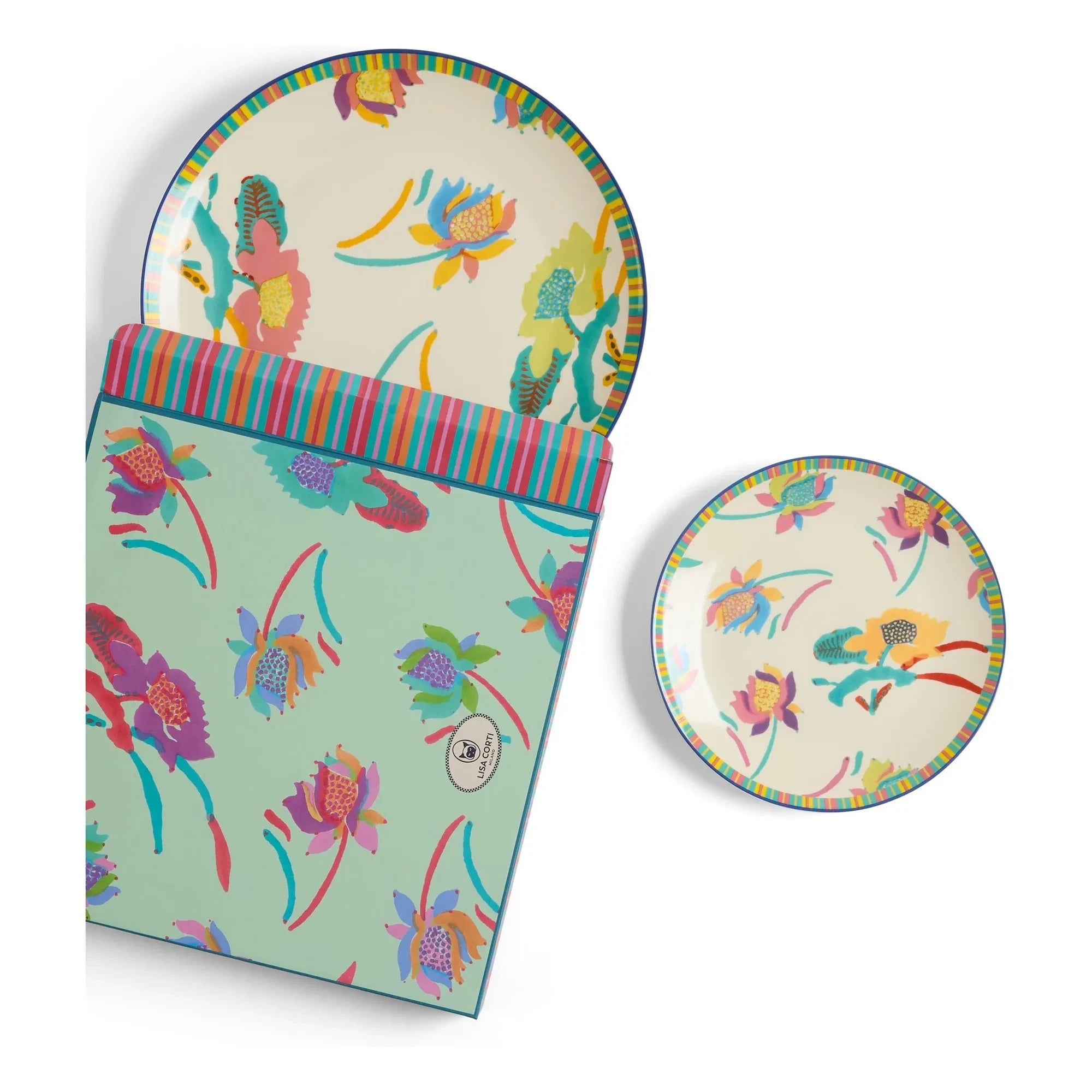 Lisa Corti - Platos de porcelana japonesa - Set de 2 | Crema