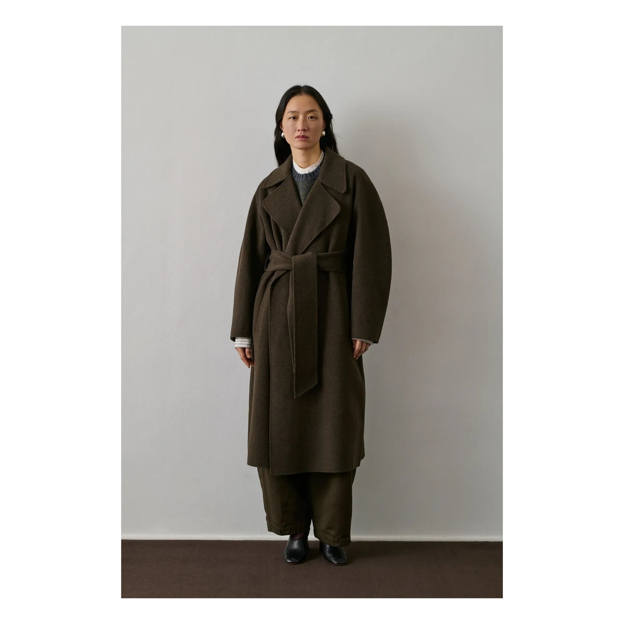 Soeur - Harvard Lana de chaqueta | Caqui-marrón