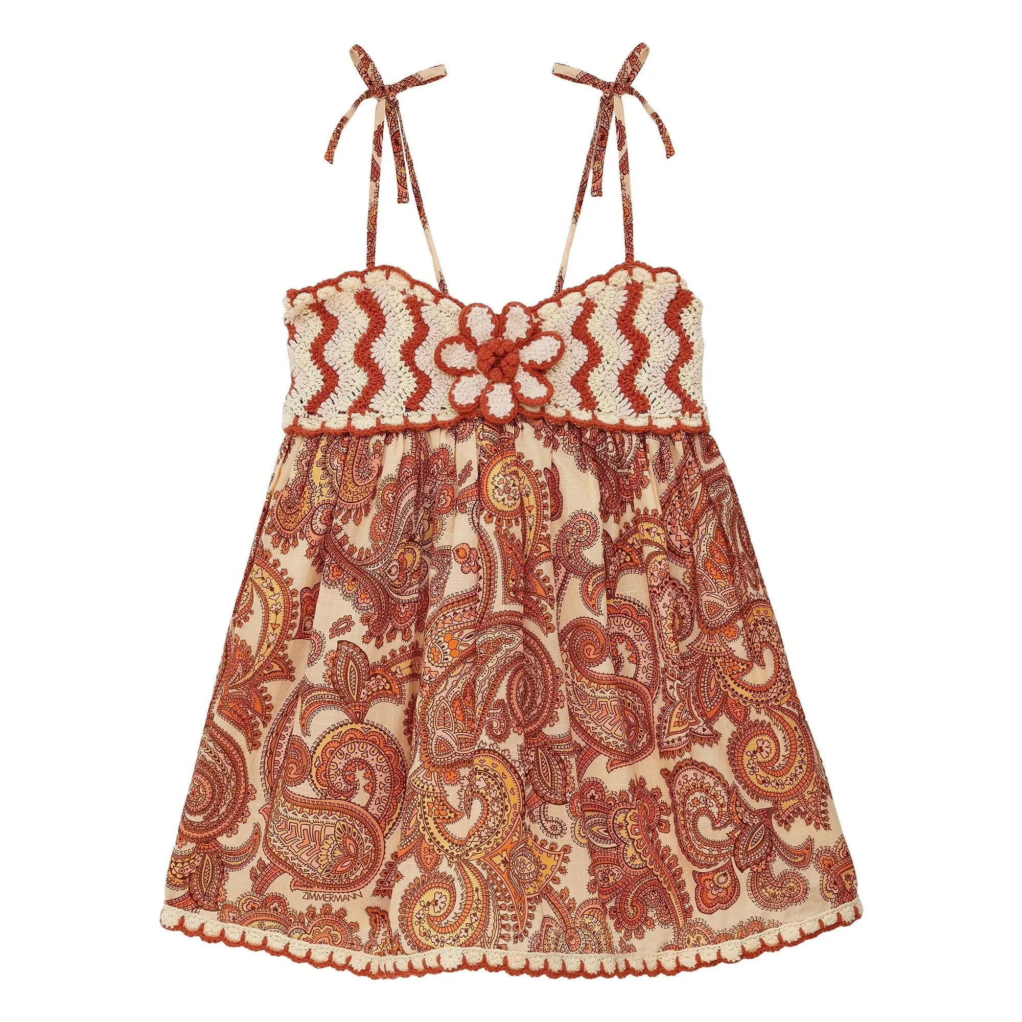 Zimmermann - Vestido Patience Paisley | Marrón
