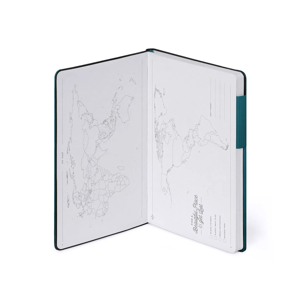 Legami - Cuaderno de Puntos con Tapa Blanda Monocromática - Verde Profundo - Mi Cuaderno