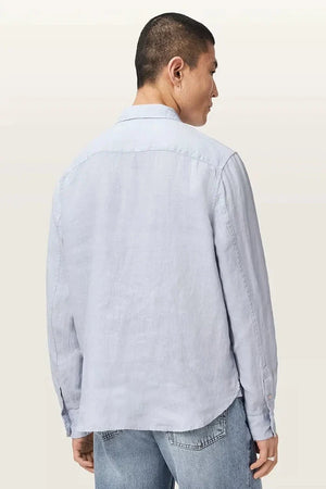 AllSaints camisa de lino para hombre LOOM