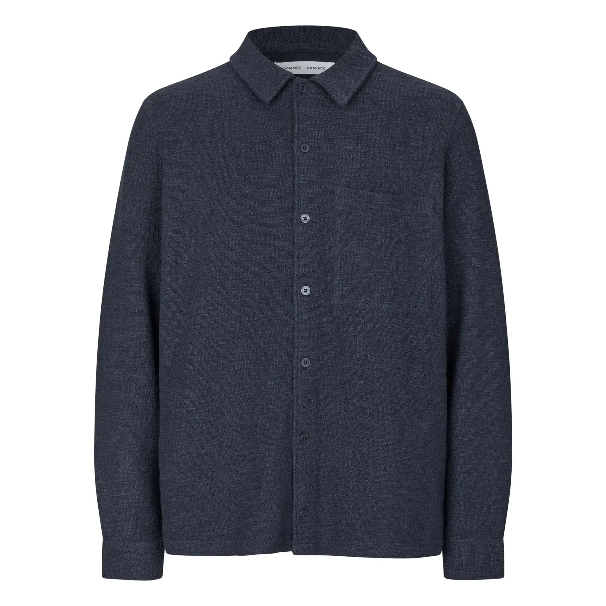 Samsoe Samsoe - Camisa de algodón Sakore | Azul Oscuro