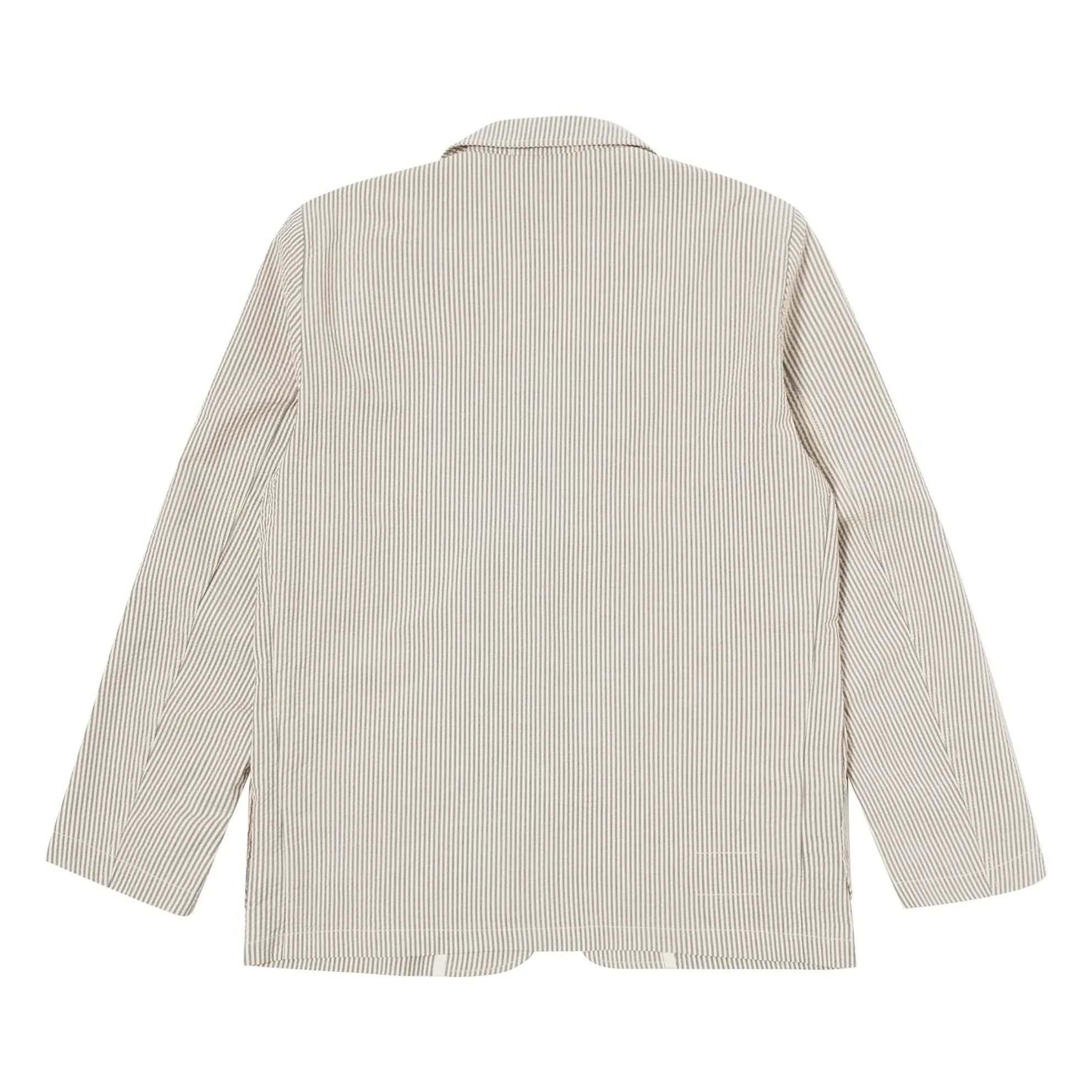 Universal Works - Chaqueta a rayas tipo Derby | Gris
