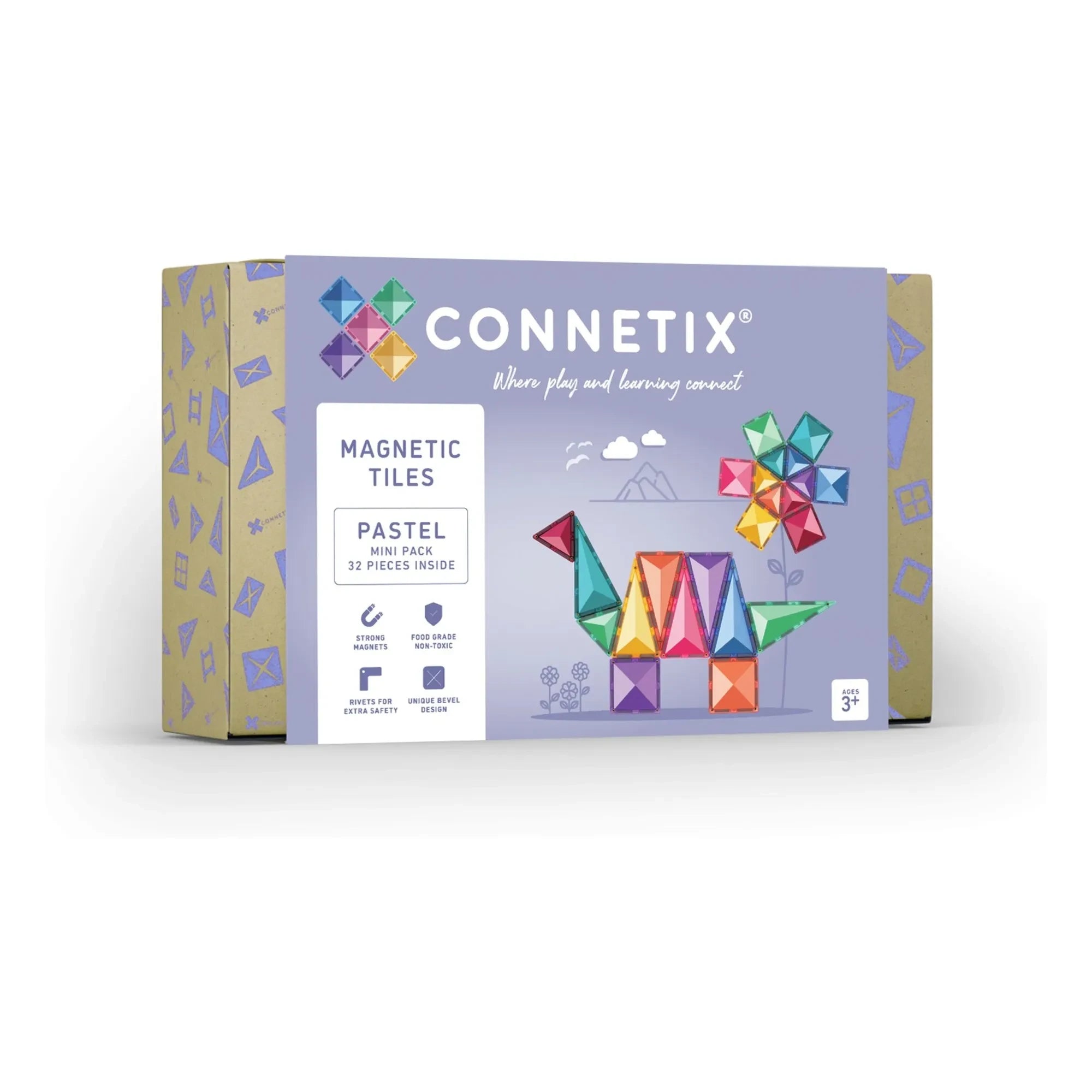 Connetix - Paquete pequeño - 32 piezas | Pastel