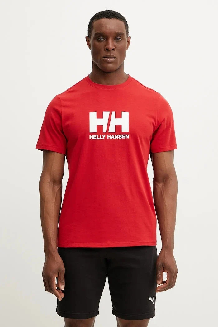 Camiseta de algodón Helly Hansen HH LOGO