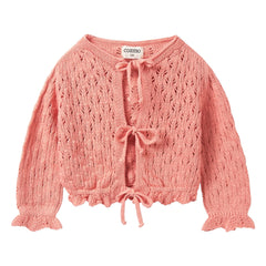 Cozmo - Cárdigan de fibras recicladas Ivy Pointelle | Rosa