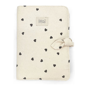 Babyshower - Tapa de cuaderno de salud Corazones | Blanco