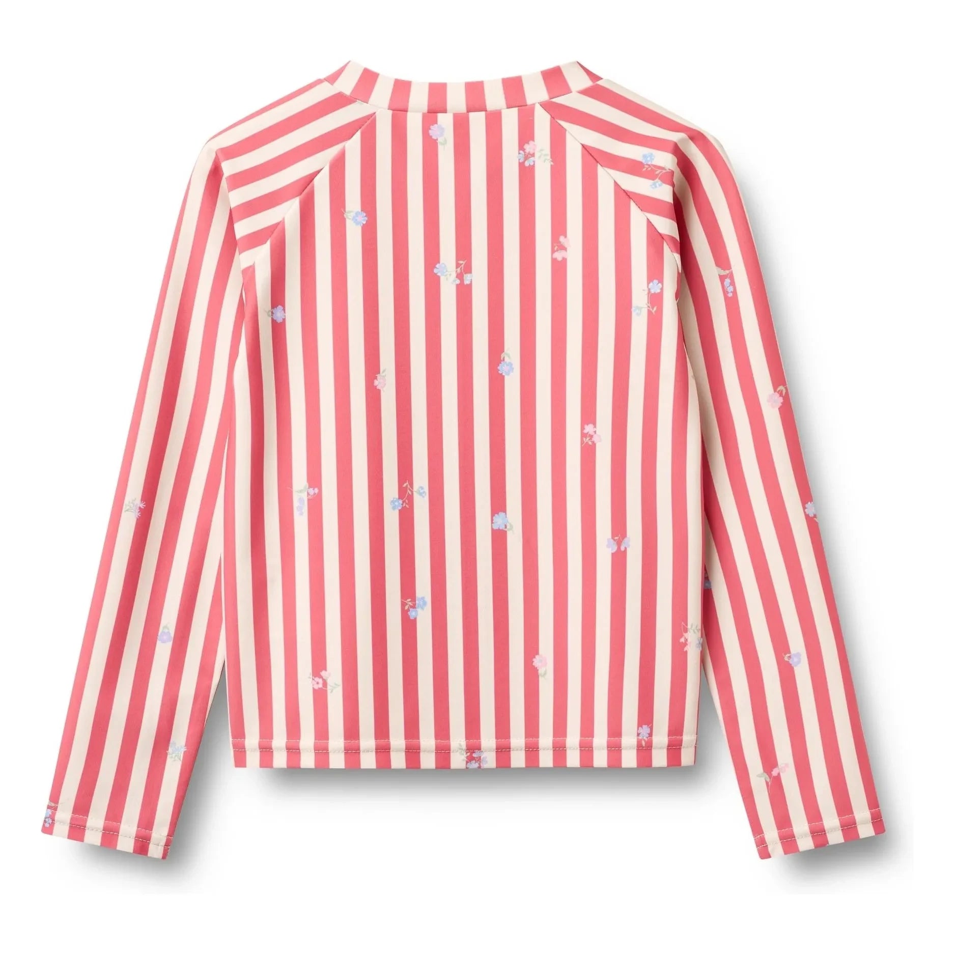 Wheat - Camiseta de baño con protección UV de fibra reciclada a rayas Ada | Rojo