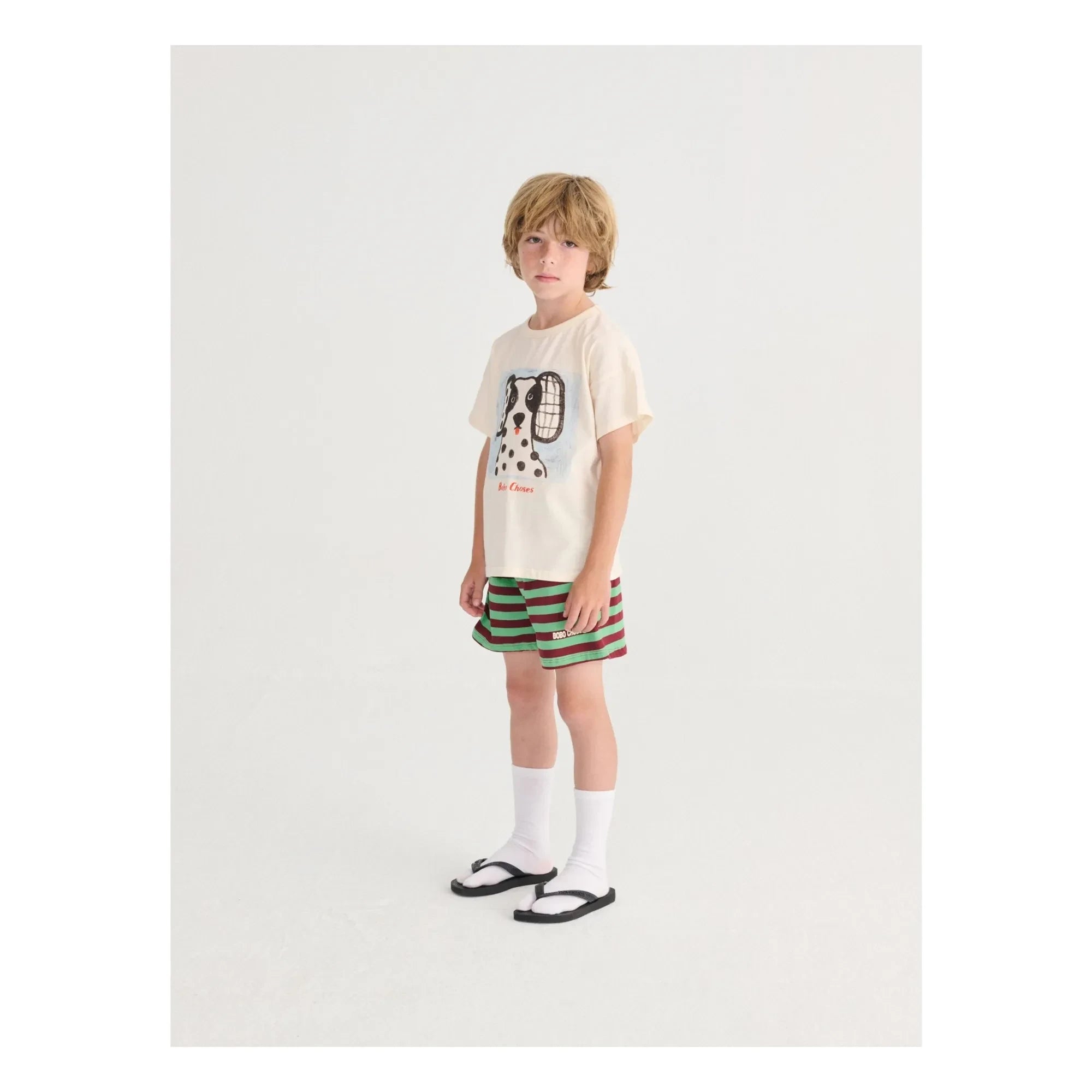 Bobo Choses - Camiseta dálmata de algodón orgánico | Crudo