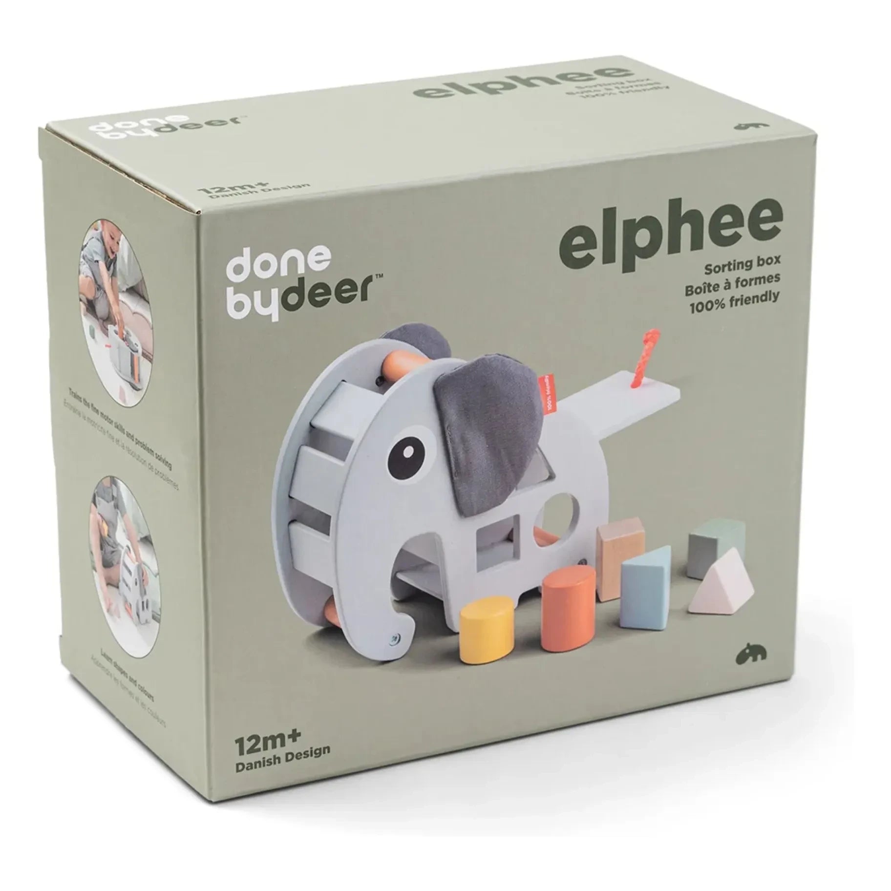 Done by deer - Caja de formas Elphee | Gris