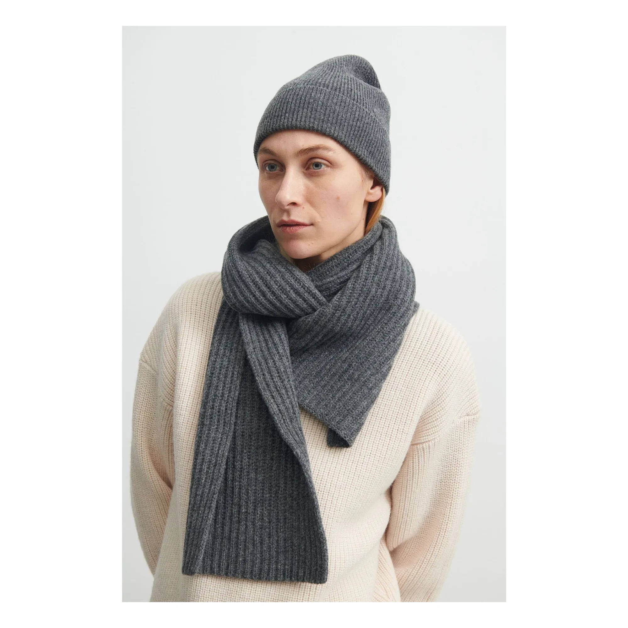 FUB - Gorro de lana - Colección para mujer | Gris