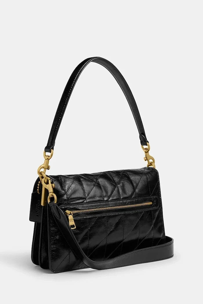 Bolso de hombro Coach Tabby Chain de cuero acolchado