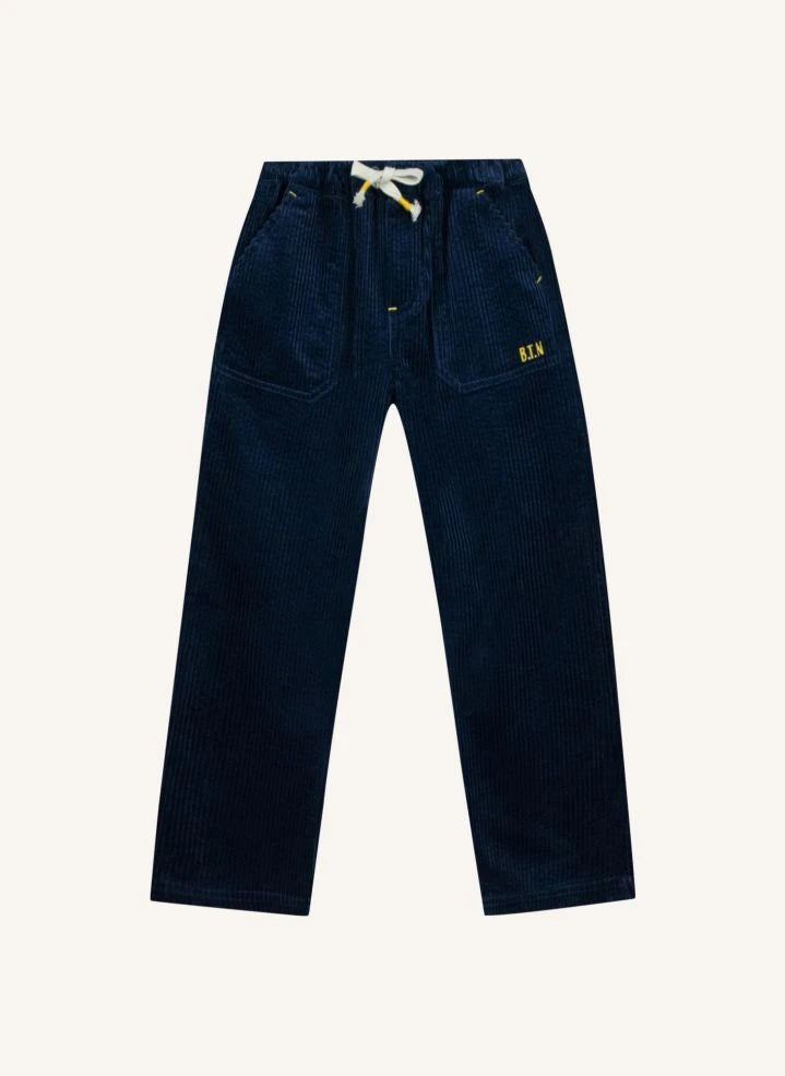 Bonton - Pantalón de pana acanalada Datcha | Azul oscuro