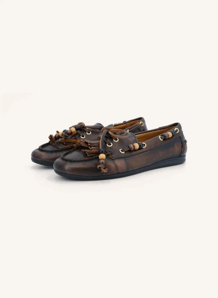 Toral - Anahi Zapatos de Barco | Marrón Oscuro