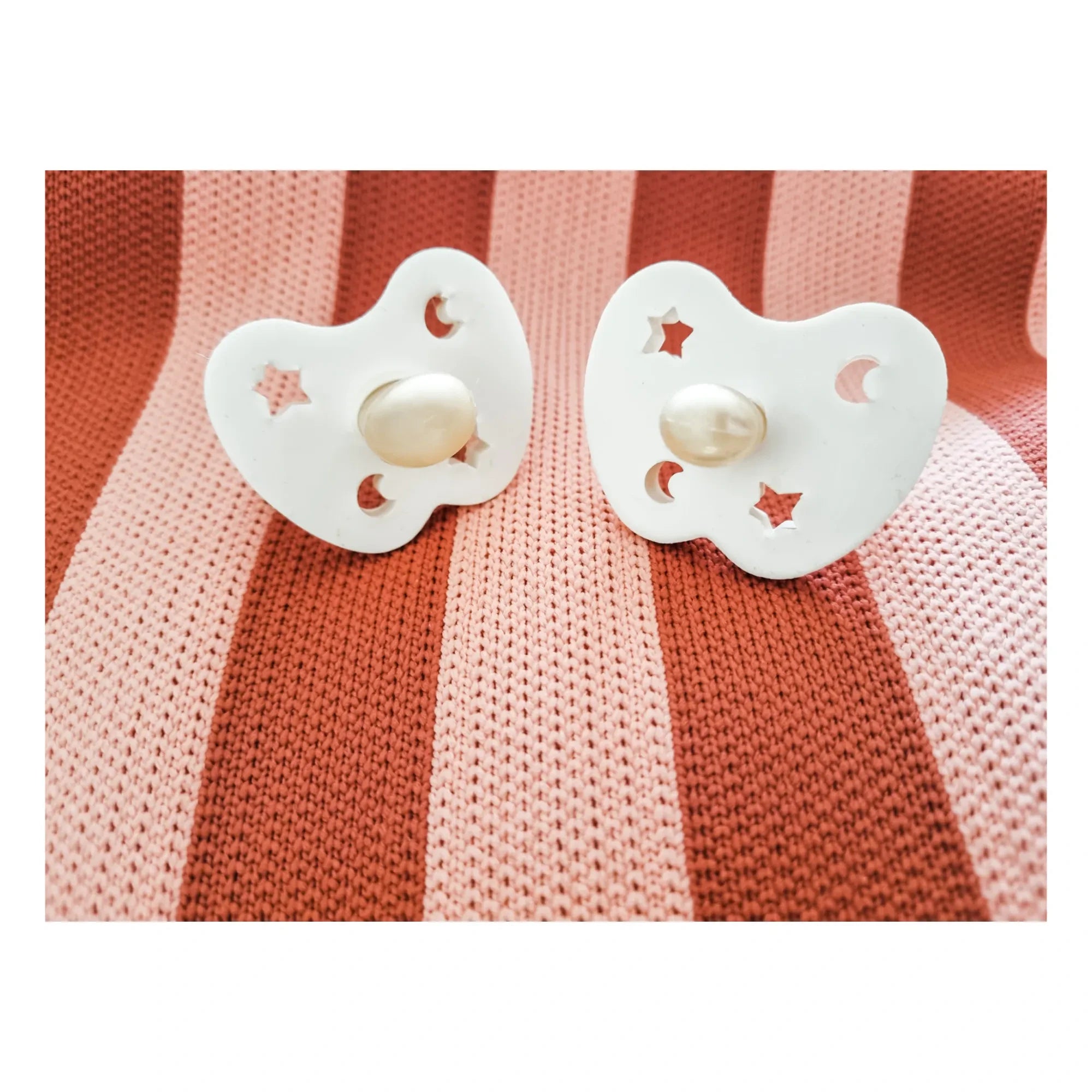 Hevea - Chupetes de caucho natural - Pack de 2 | Gris claro