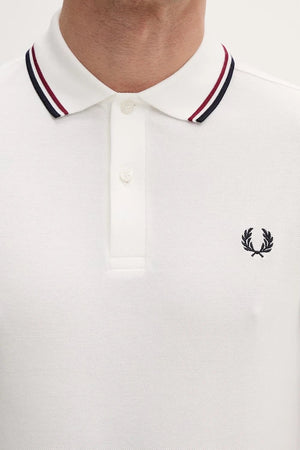 Camiseta de algodón con cuello Twin Tipped de Fred Perry