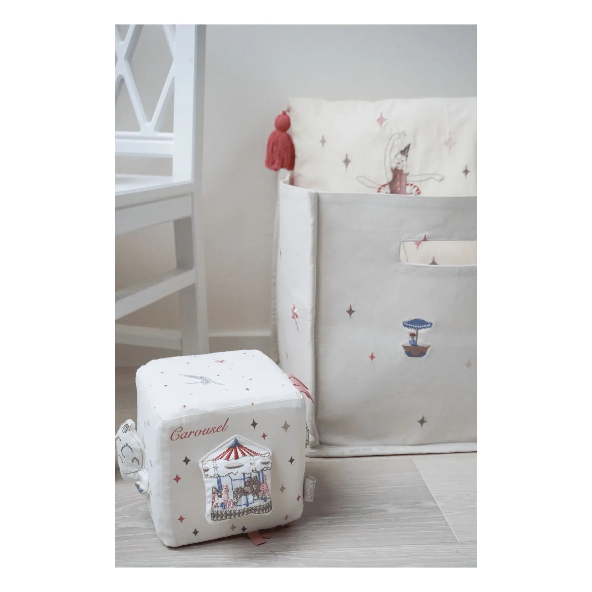 Cam Cam - Cesta de almacenamiento Carrousel | Beige