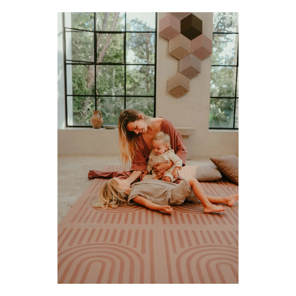 Toddlekind - Alfombra de juegos modular lineal | Camel