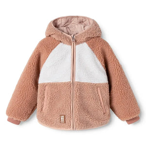 Liewood - Chaqueta reversible estilo sherpa Jackson, fabricada con fibras recicladas | Rosa claro