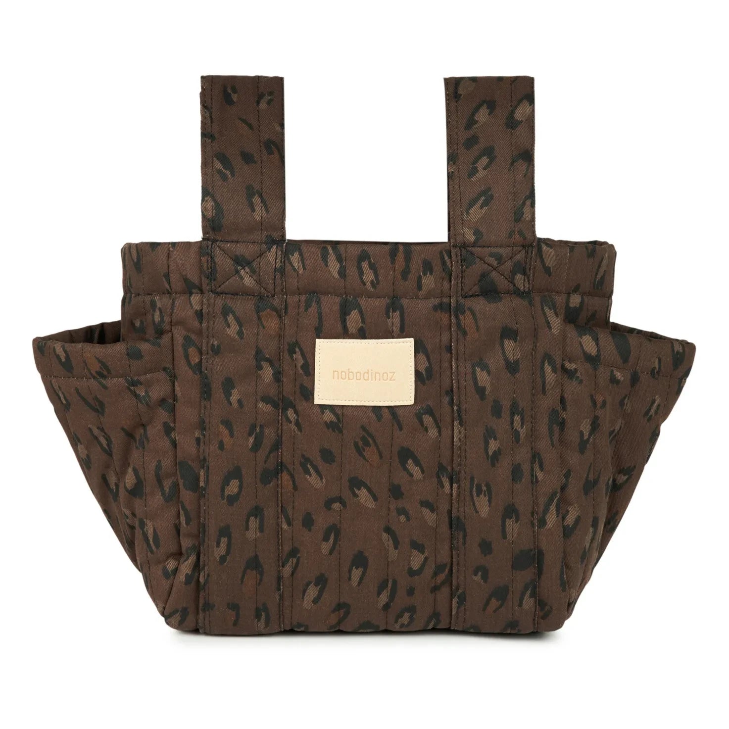 Nobodinoz - Bolso organizador de cochecito Hyde Park | Leopardo